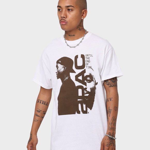 Vintage 2Pac Until The End Of Time, Uteot Tracklist Short Sleeve Unisex T-Shirt - Picture 3 of 4